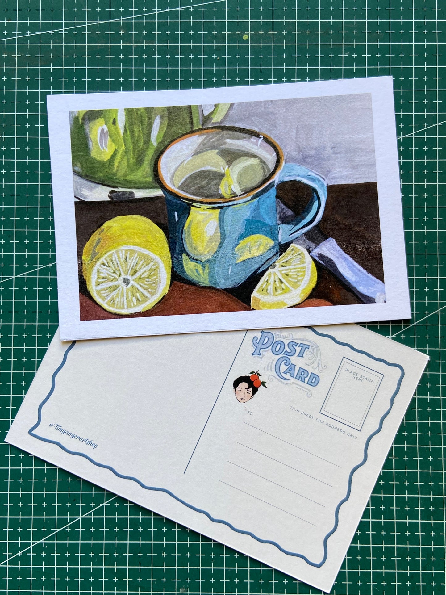 Slice of Lemon Tea postcard