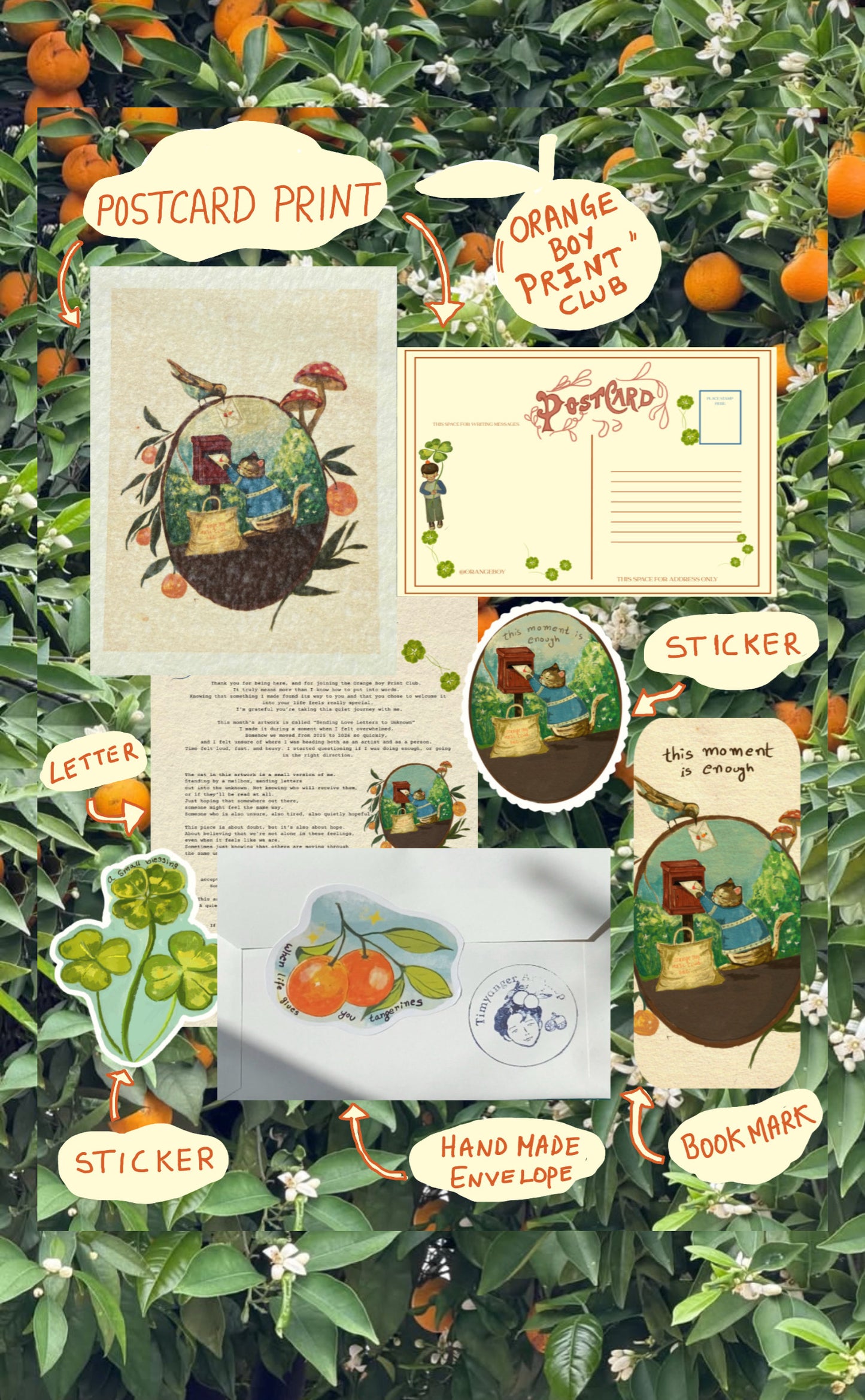 February Month Print - letters to unknown