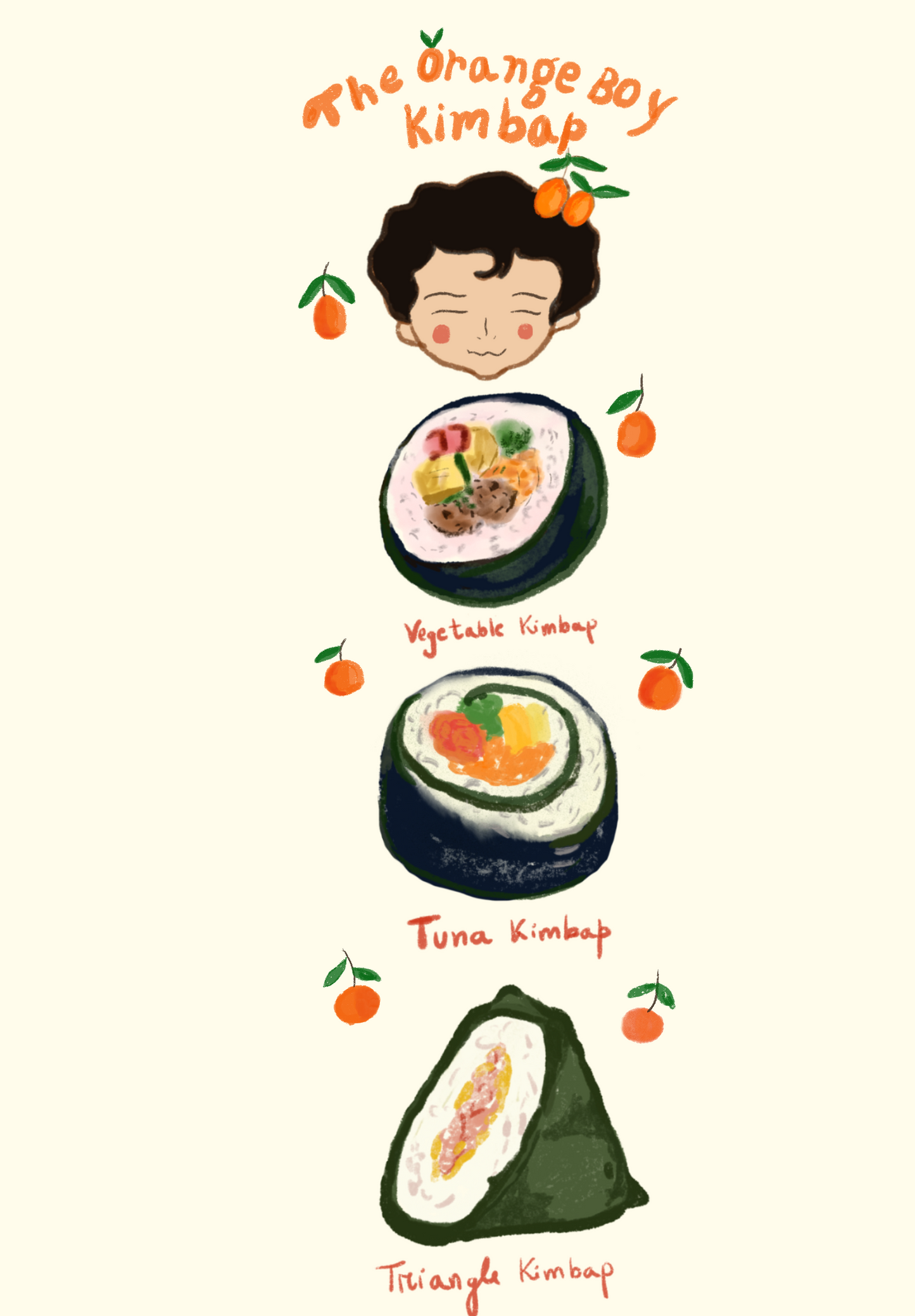 The orange boy Kimbap collection