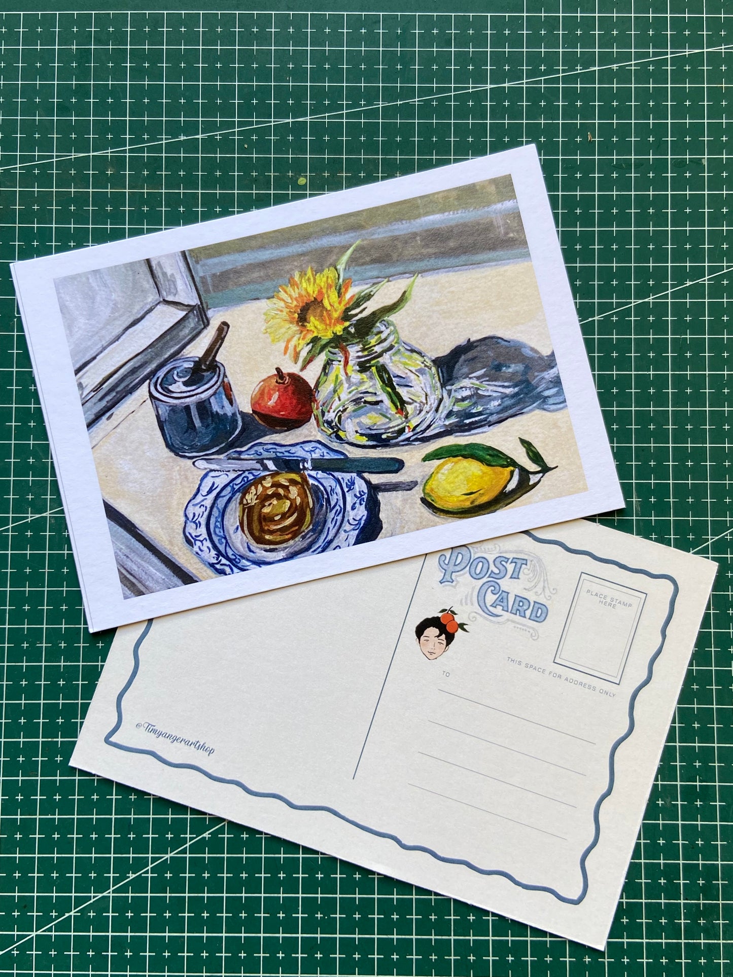 Morning sunlight & breakfast Postcard