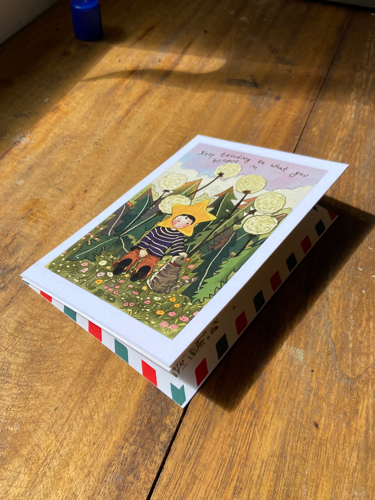 Keep tending to what you love greeting card