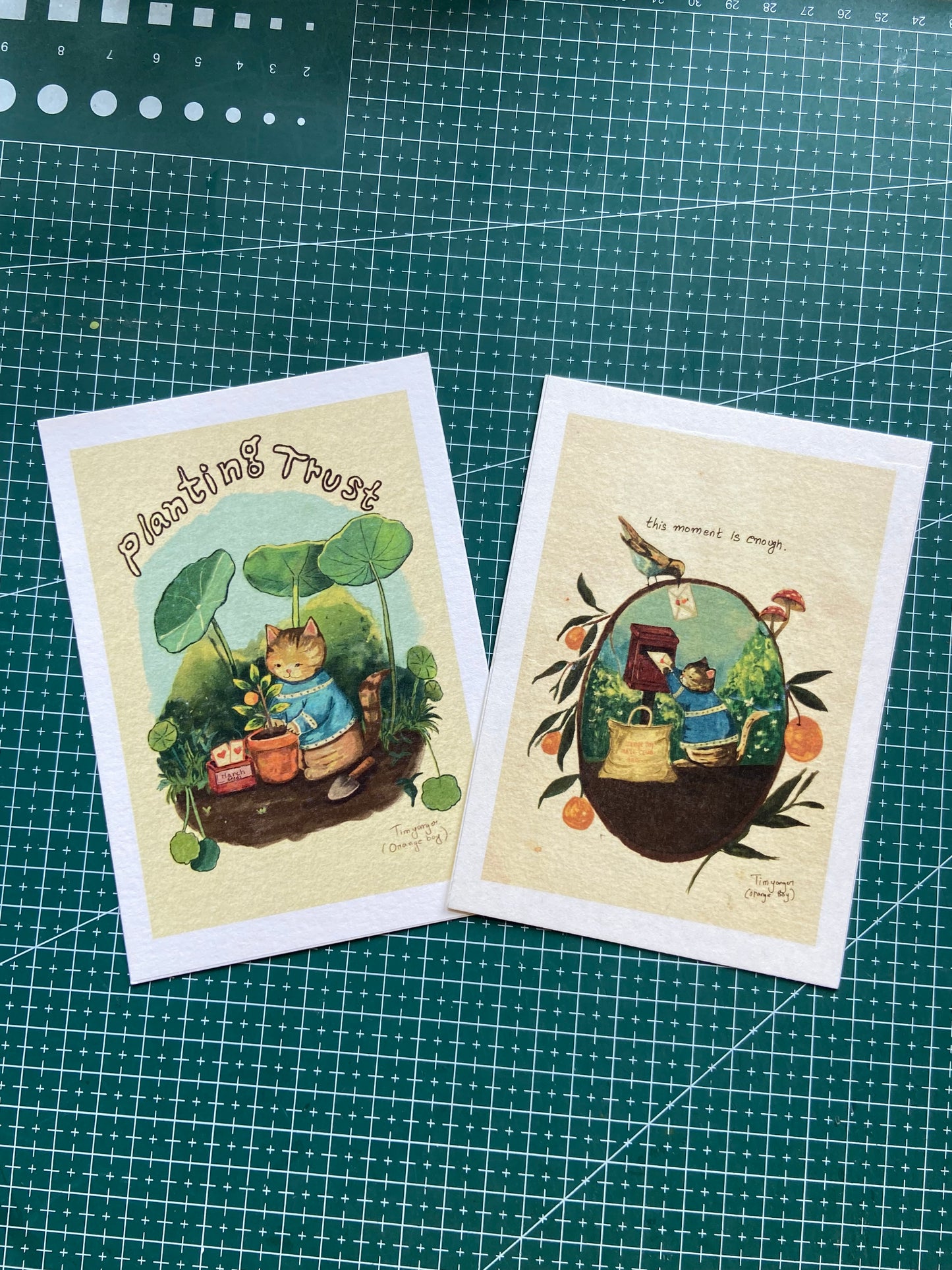 Lost cat stickers set