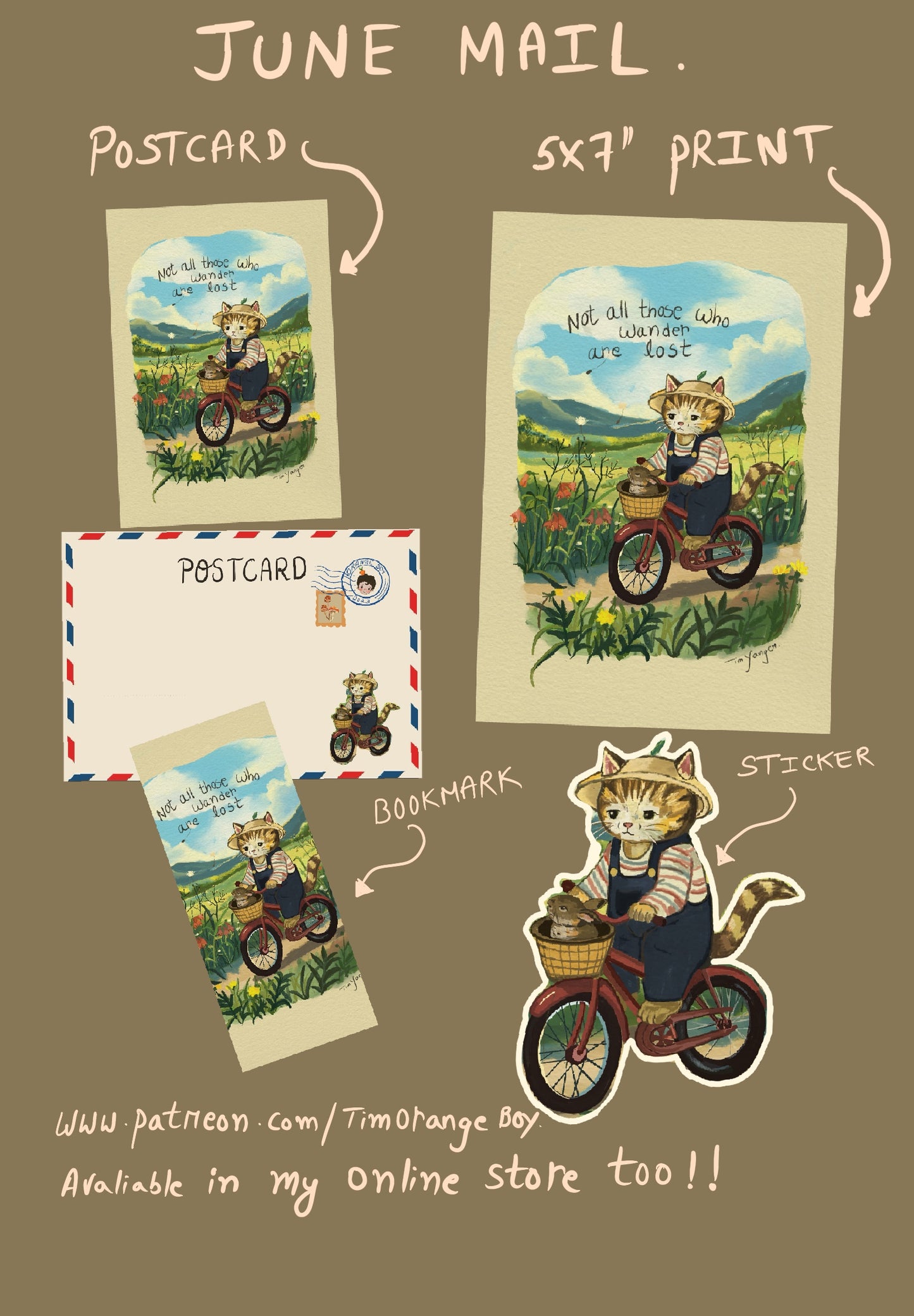 June Prints - Just a wanderer not lost