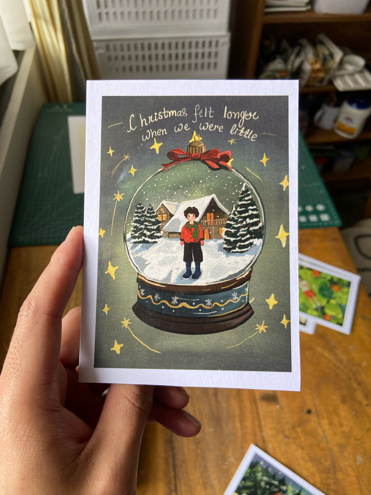 Christmas wish greeting card
