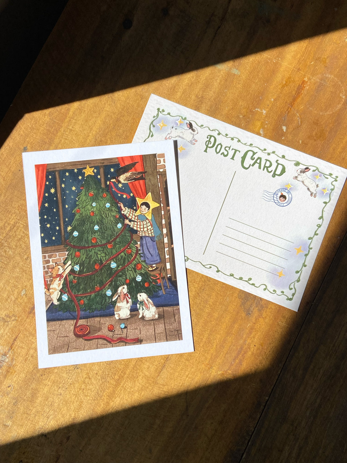 Orange boy Holiday postcard bundle