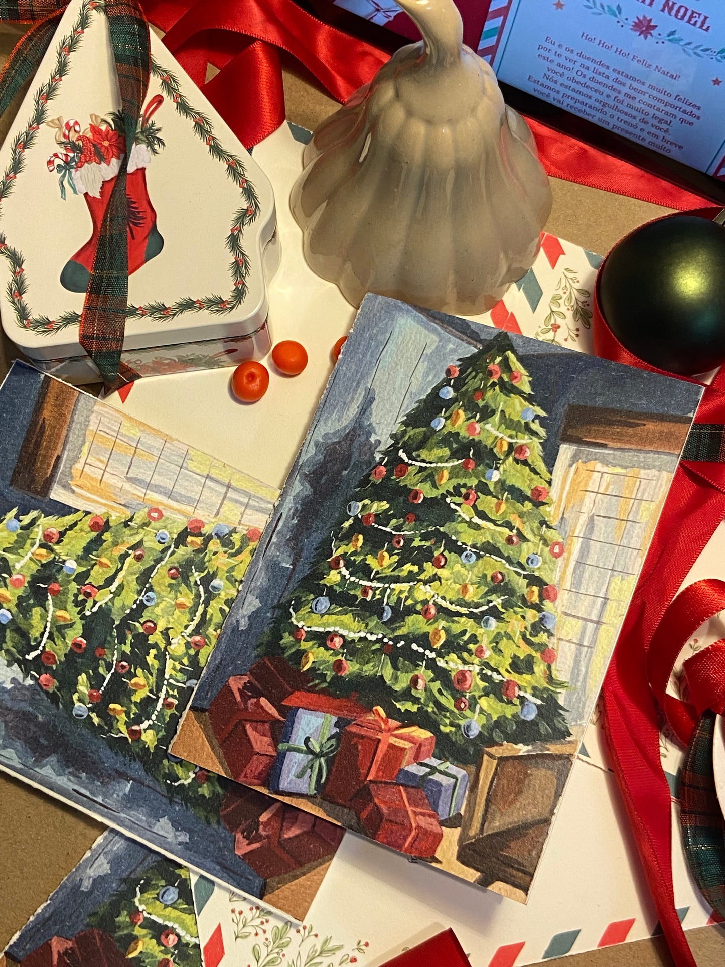 Christmas tree , Holiday Card