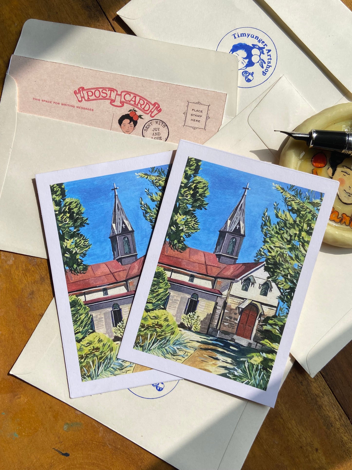 Chruch at Shillong postcards