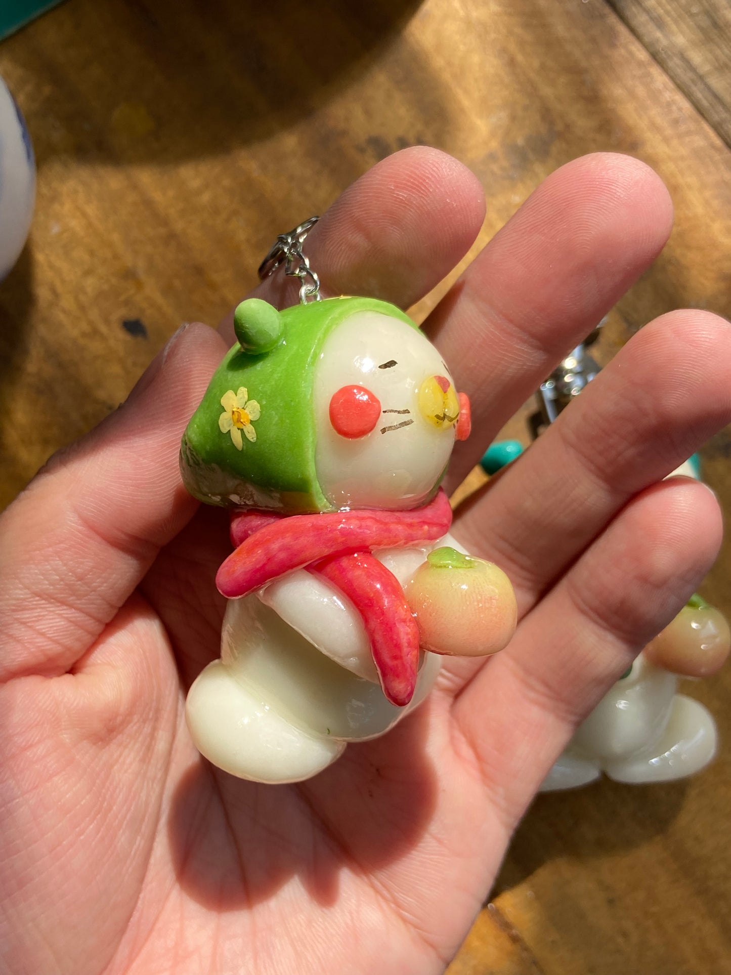 Mrs Orange Holiday keychain