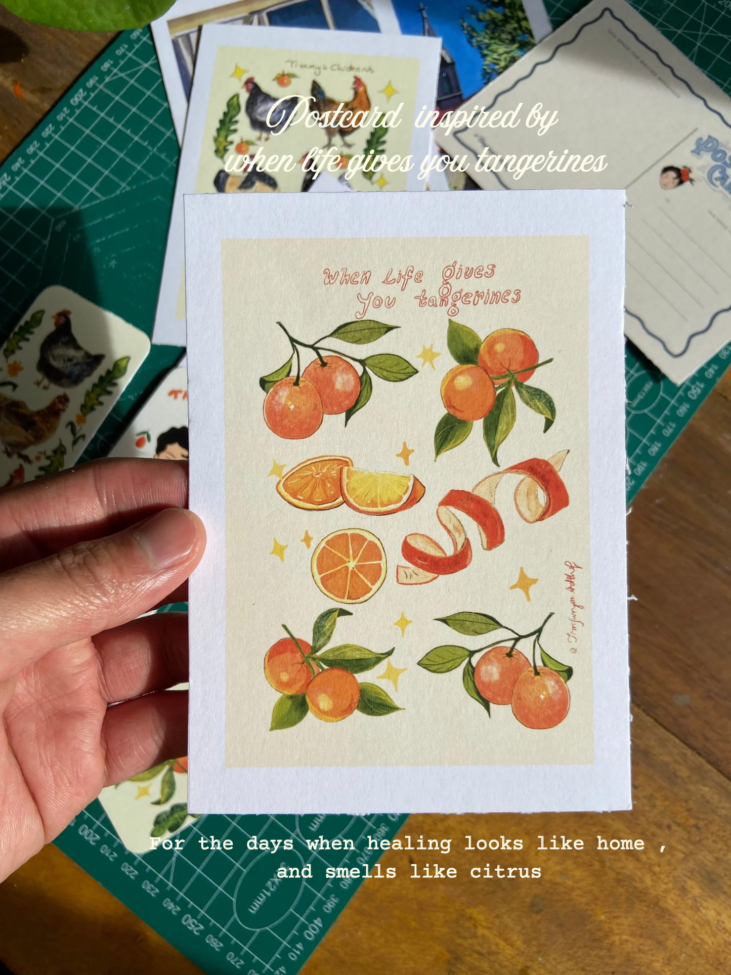 When life gives you tangerine Postcard