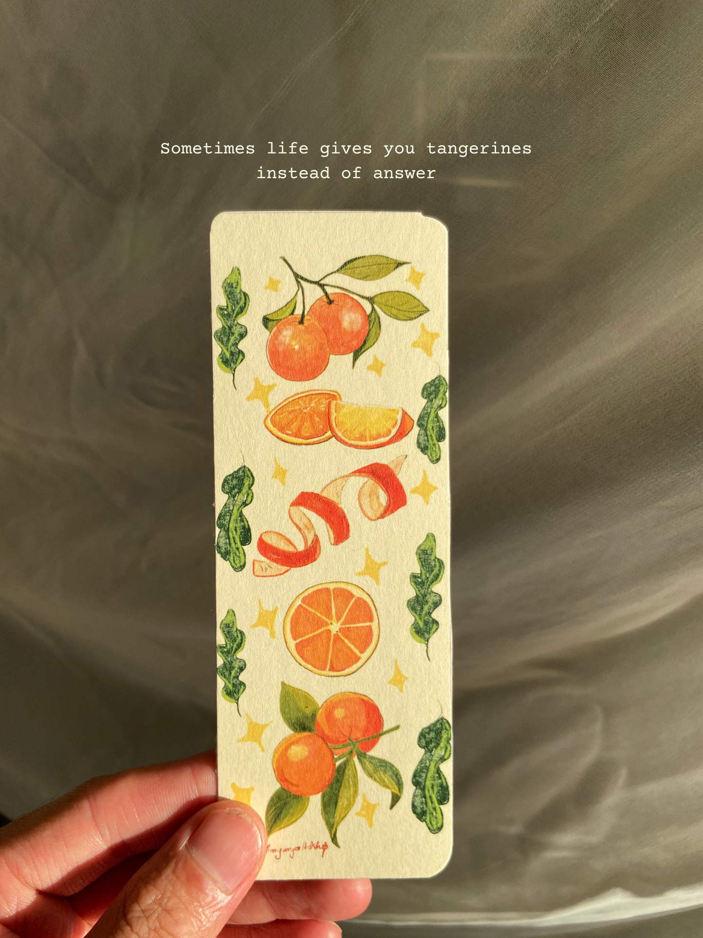 Tangerines bookmark