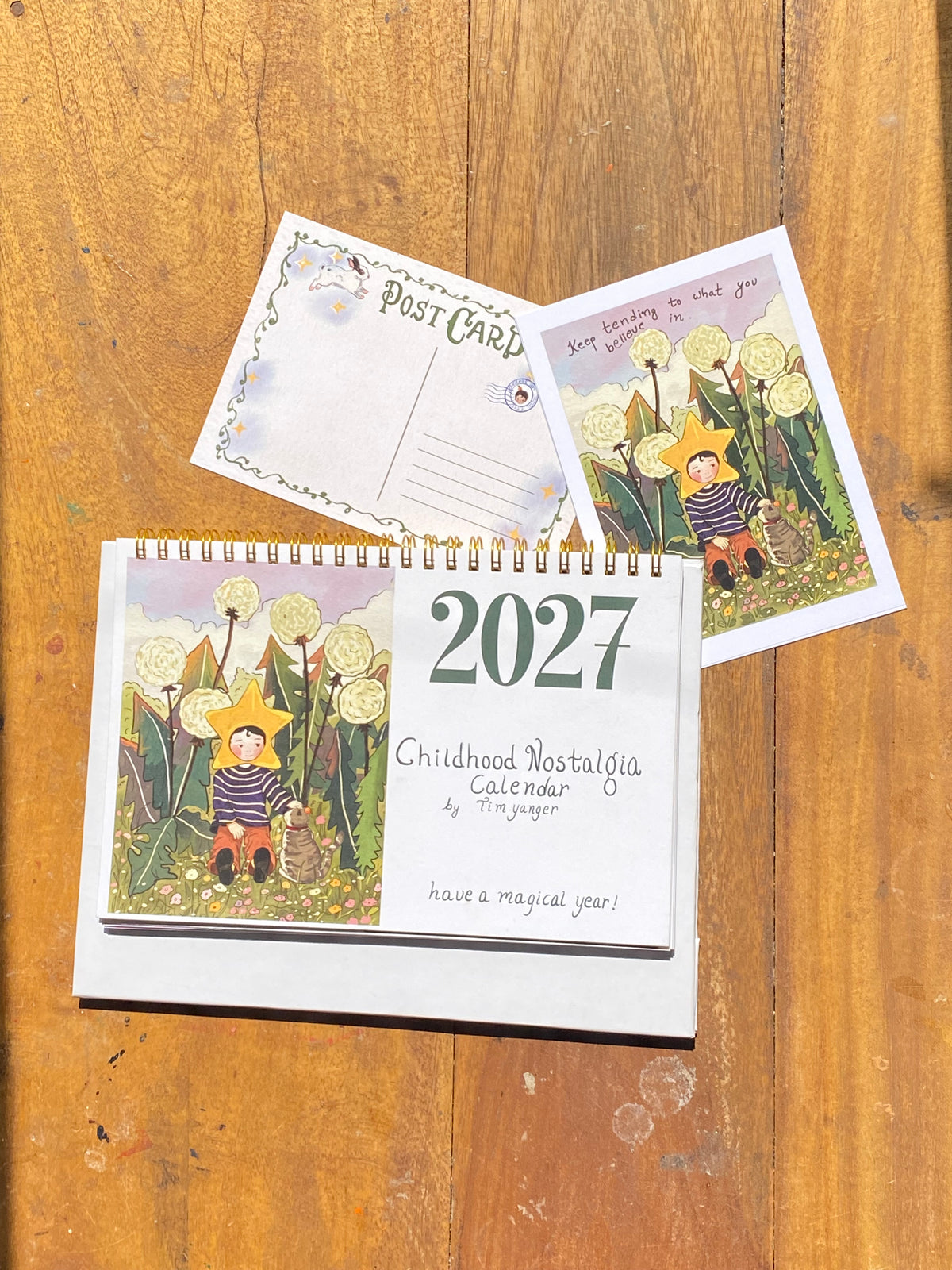 2027 childhood nostalgia table calendar Pre order