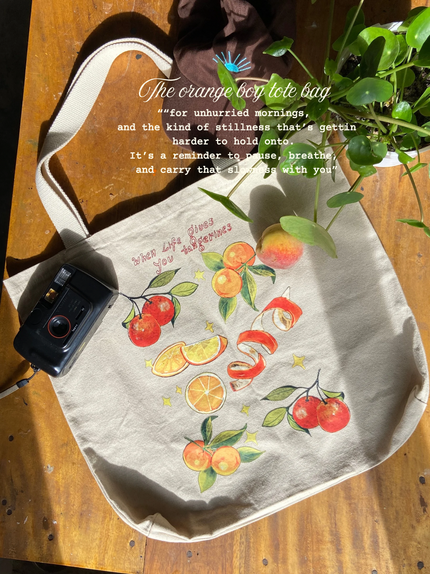 The orange boy Tote bag