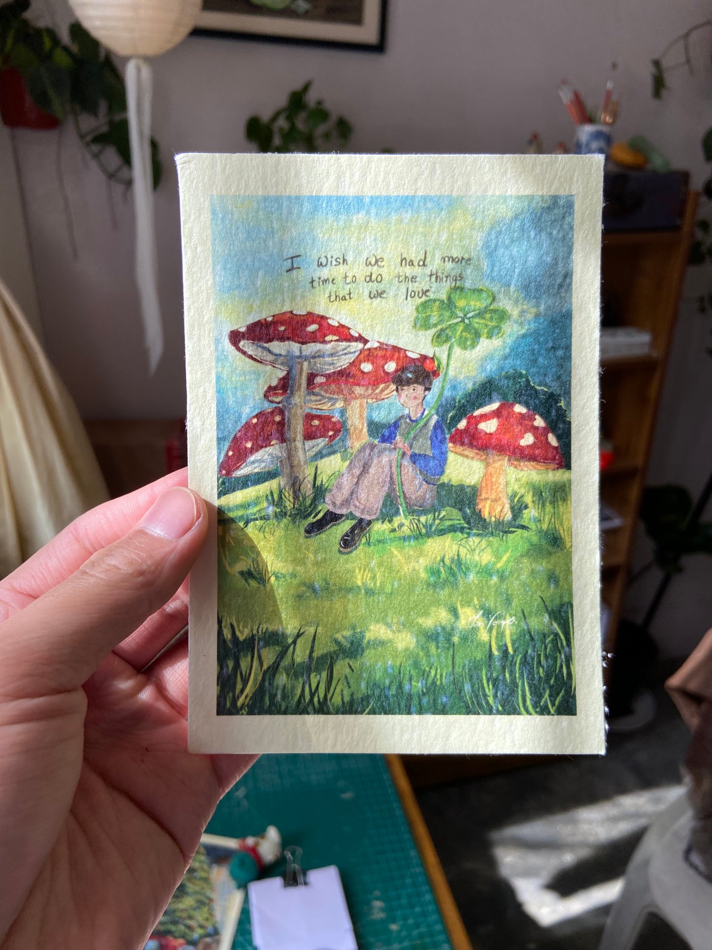 Wish we had more time Postcard