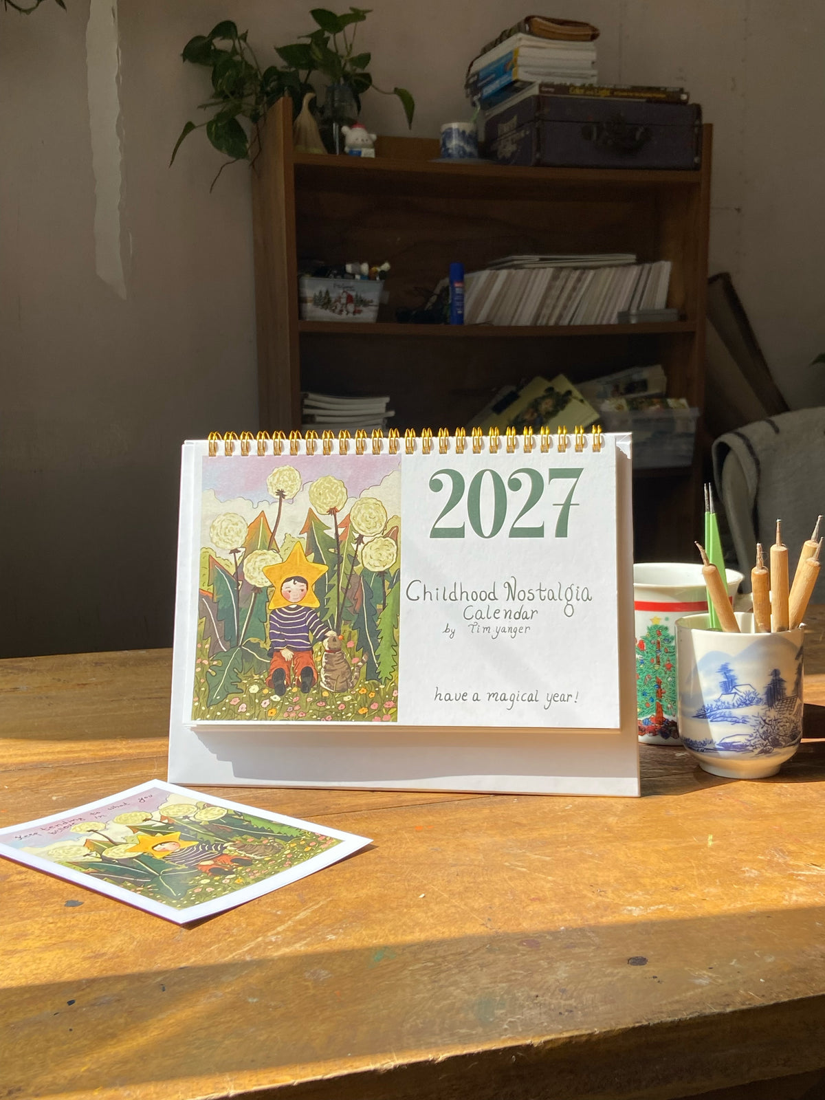 2027 childhood nostalgia table calendar Pre order