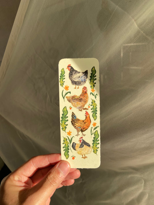 Timmy’s chickens bookmarks