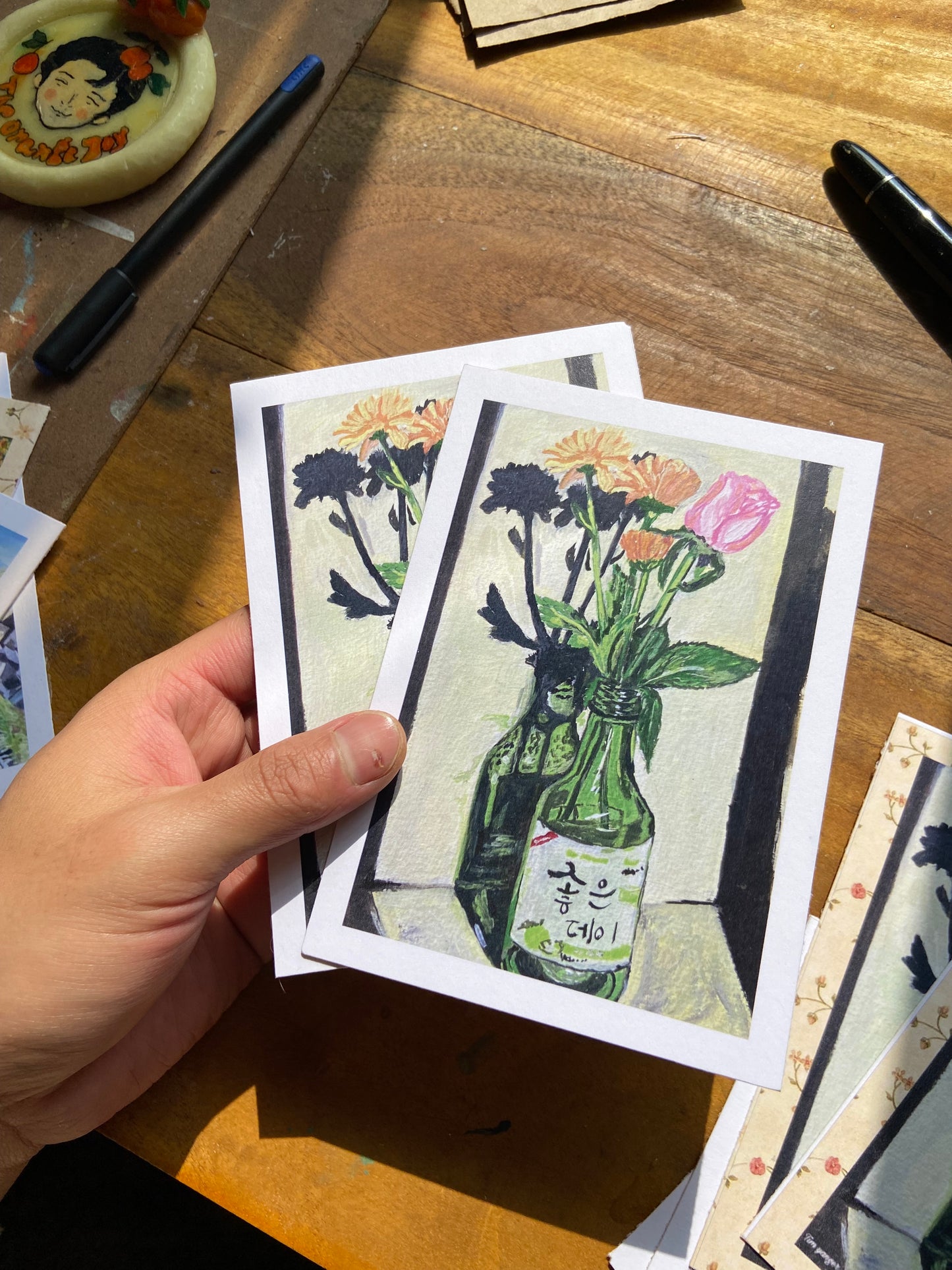 Soju vase postcards