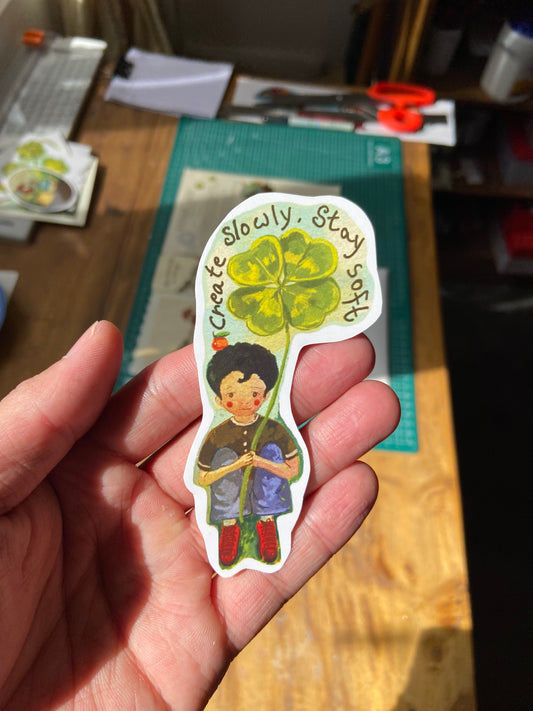 Wanderer orange boy sticker