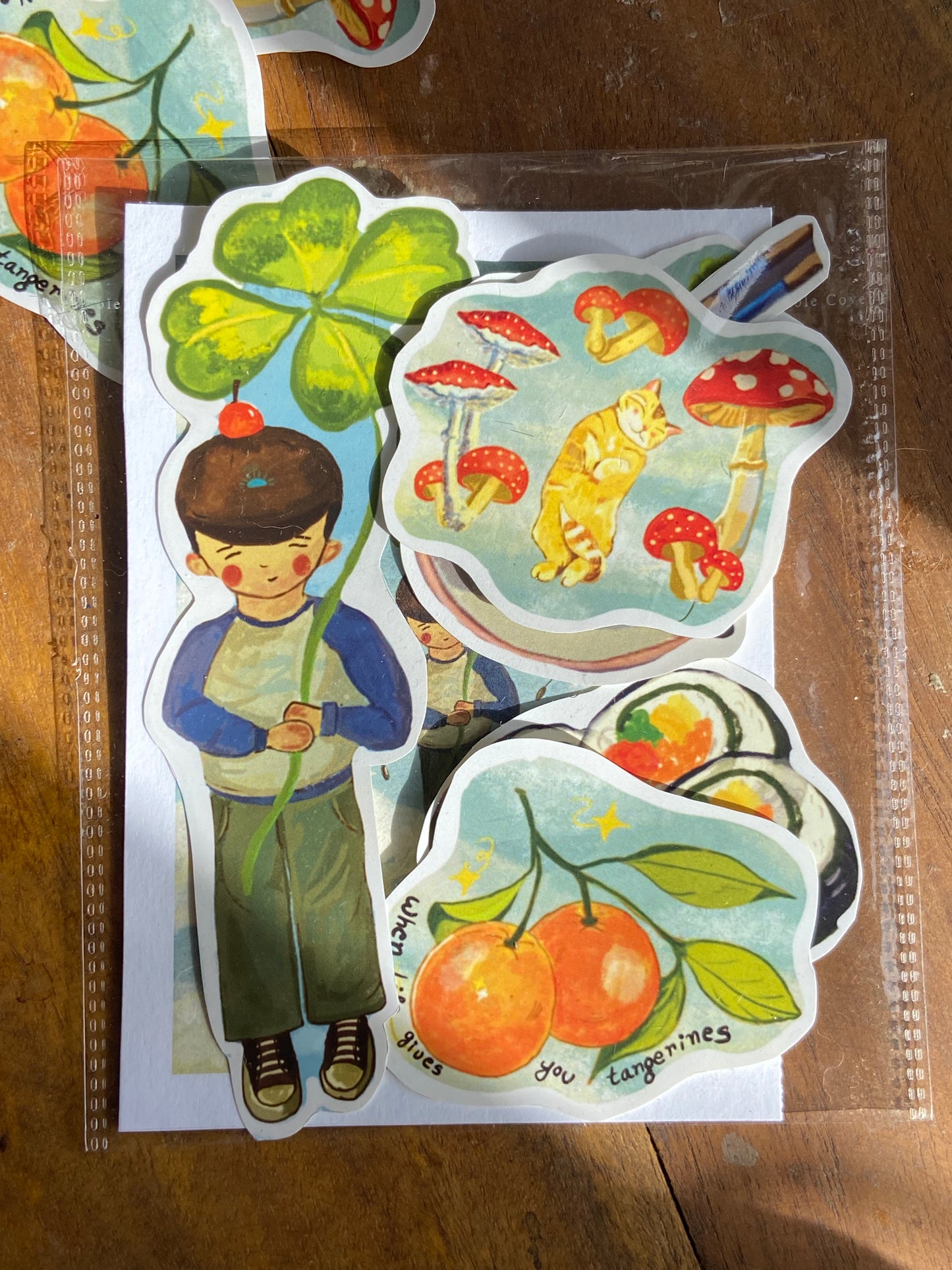 Orange boy sticker pack