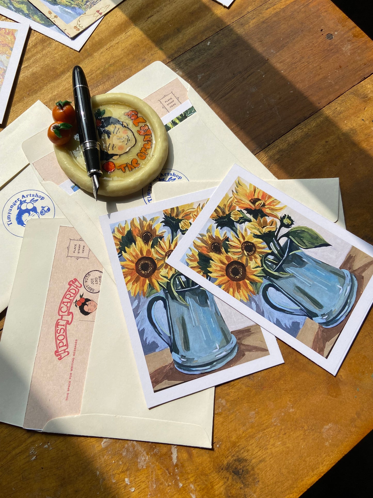 Sunflowers postcards