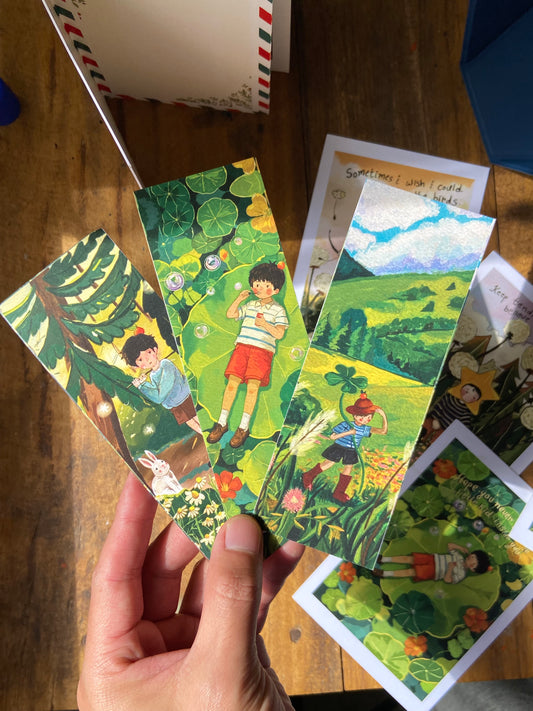 Whimsy forest & Orange boy  Bookmarks