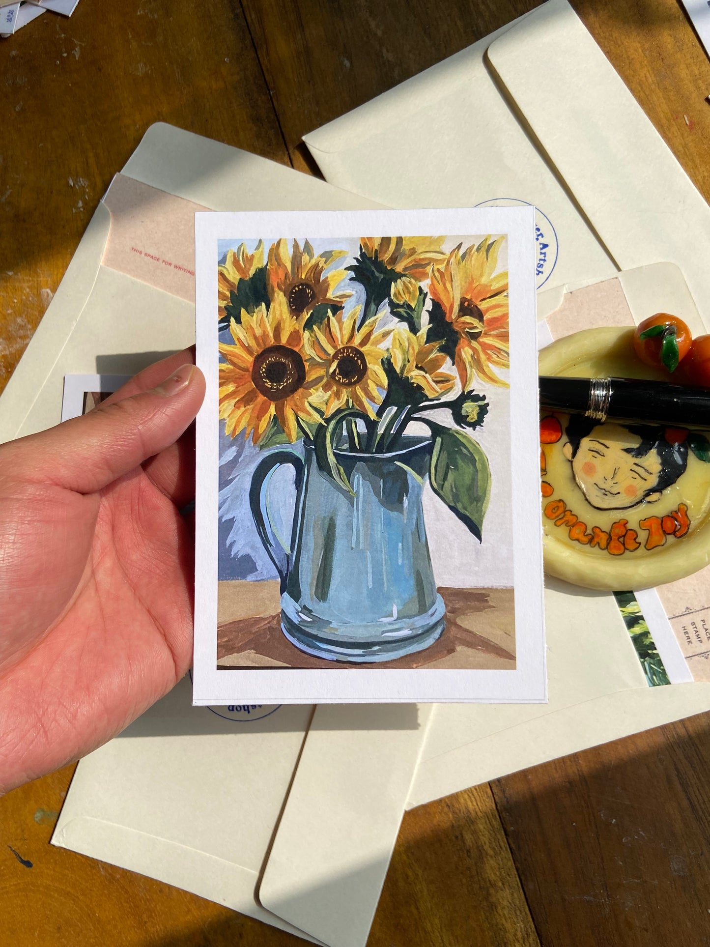 Sunflowers postcards