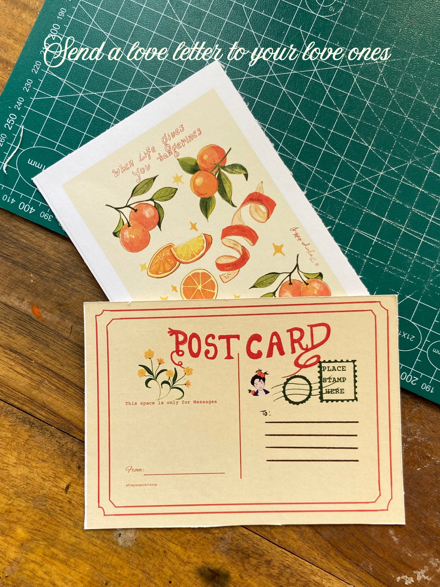 When life gives you tangerine Postcard