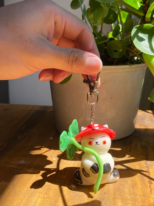 Ichiro with clover keychain