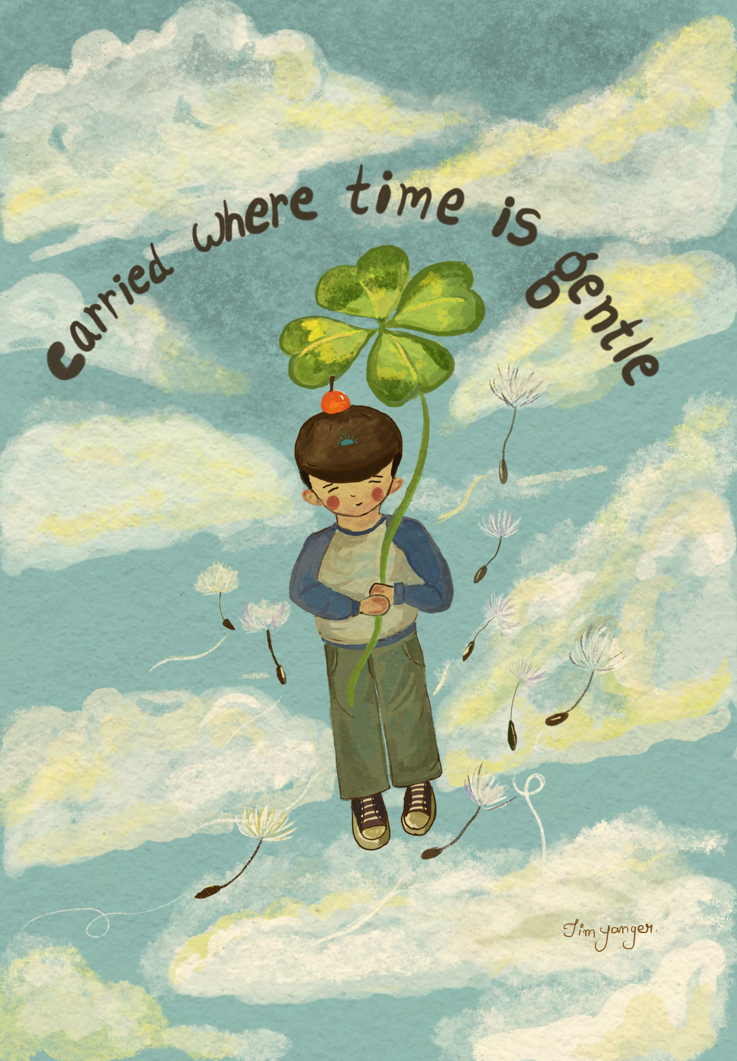Where time is gentle postacard