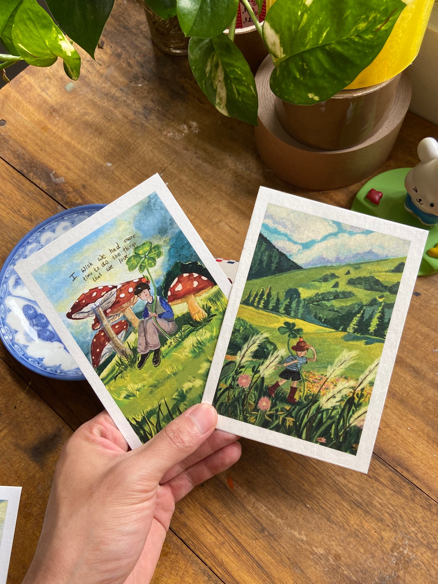 Orange boy Journey postcards