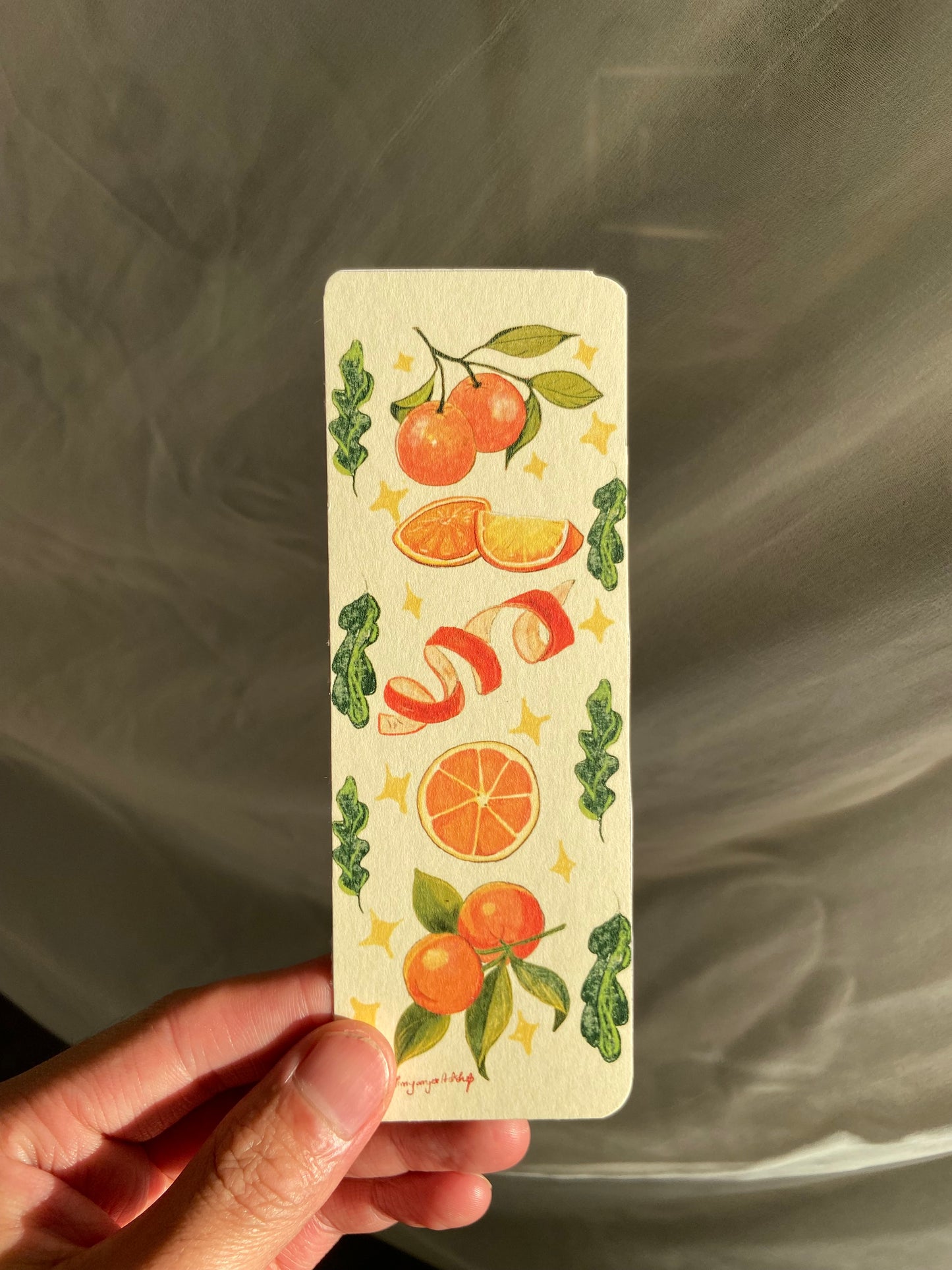 Tangerines bookmark