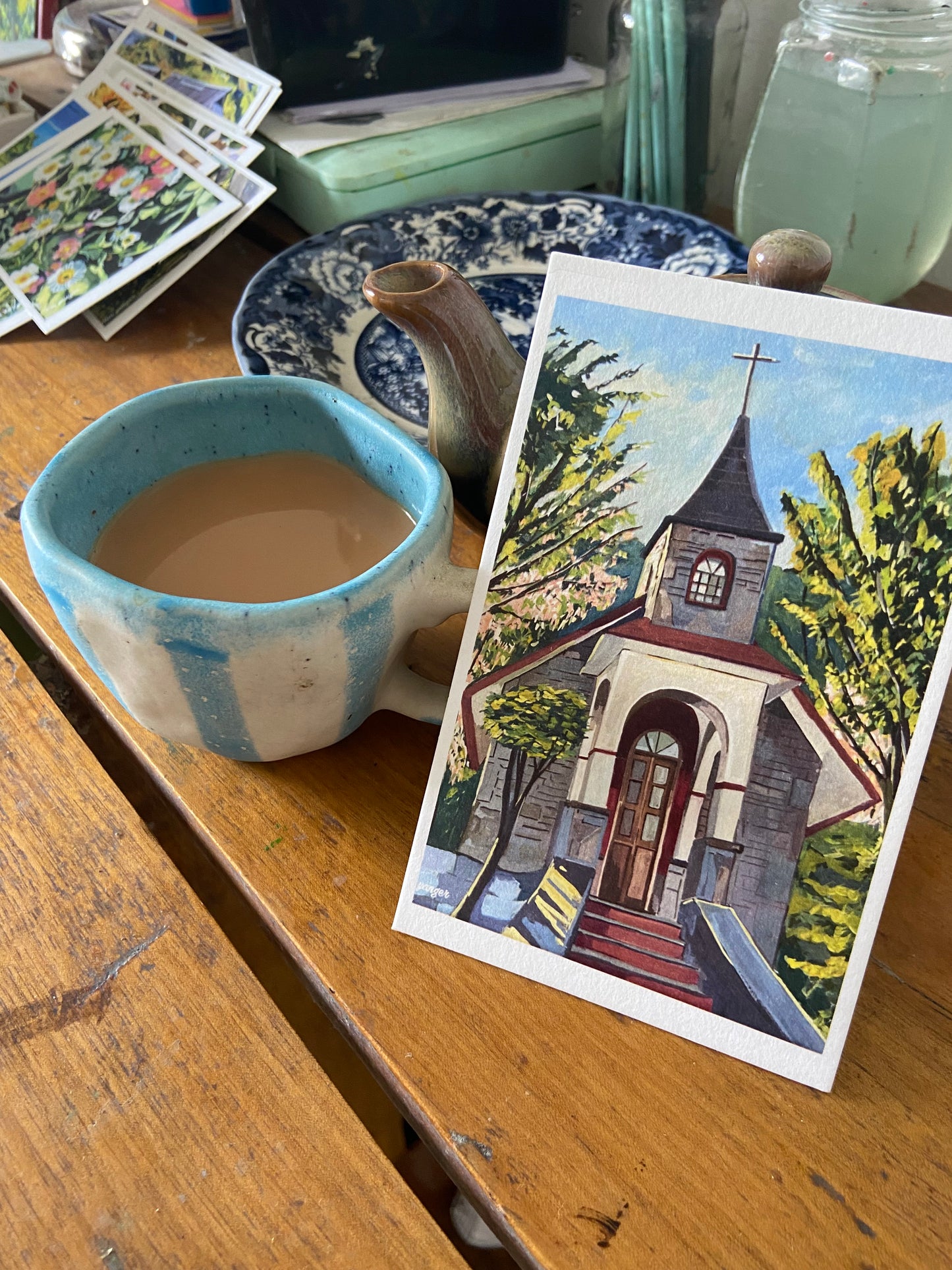 Church at Kisama, Nagaland postcard