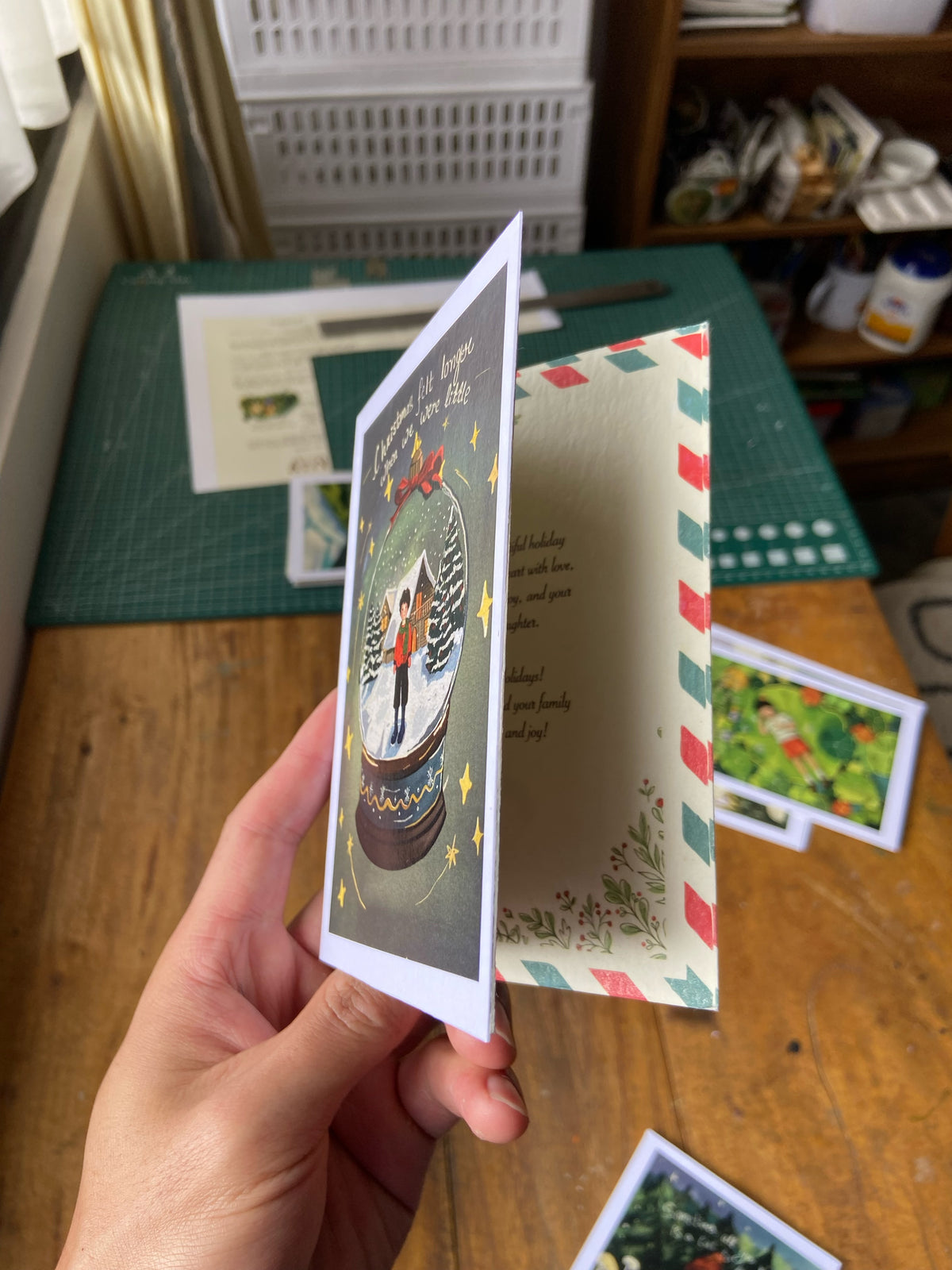 Christmas wish greeting card