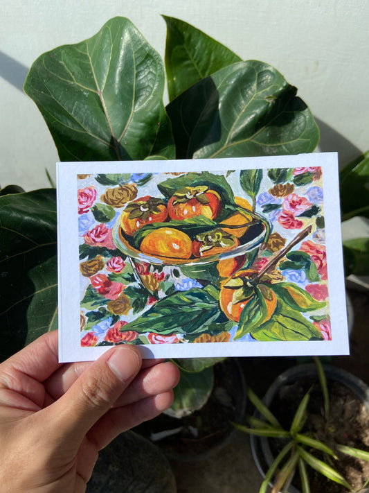 Bowl of Phek,Nagaland Persimmons Postcard