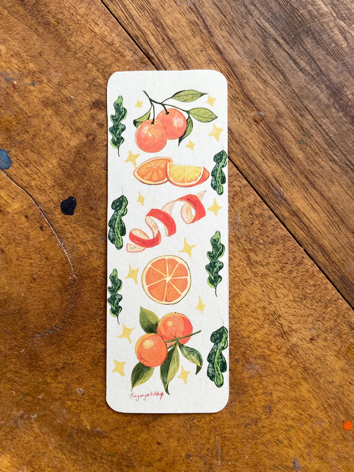 Tangerines bookmark