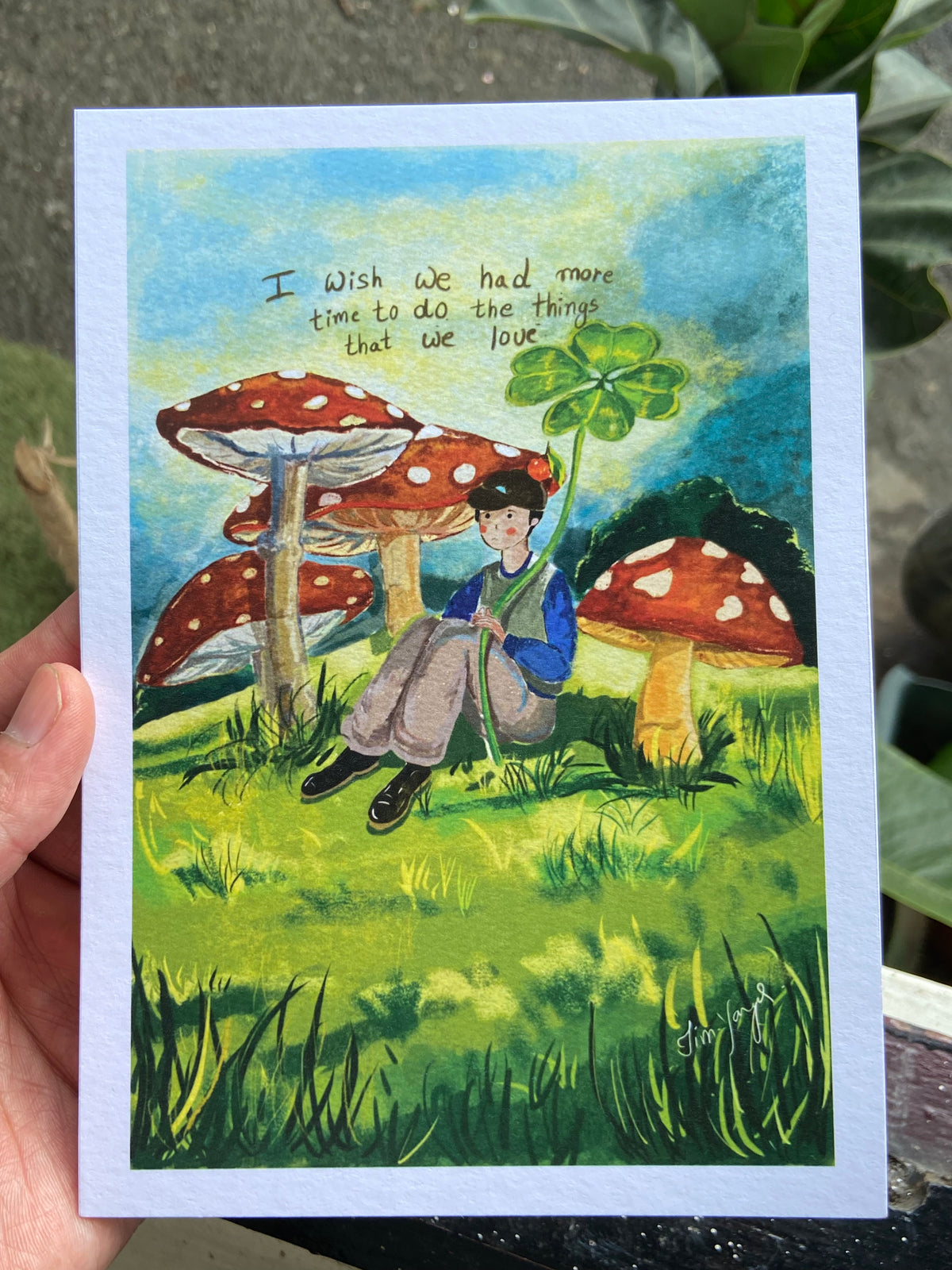 Wishing more time 5x7 print