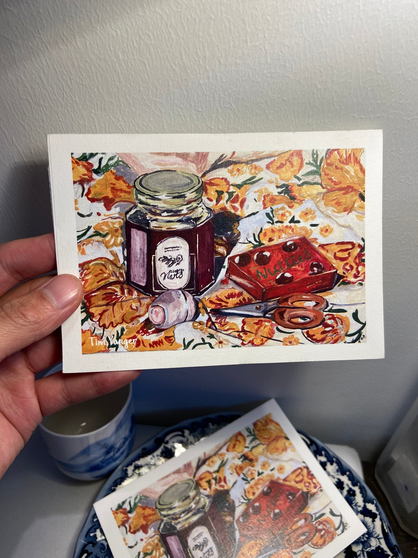 Honey jar and nutties postcards
