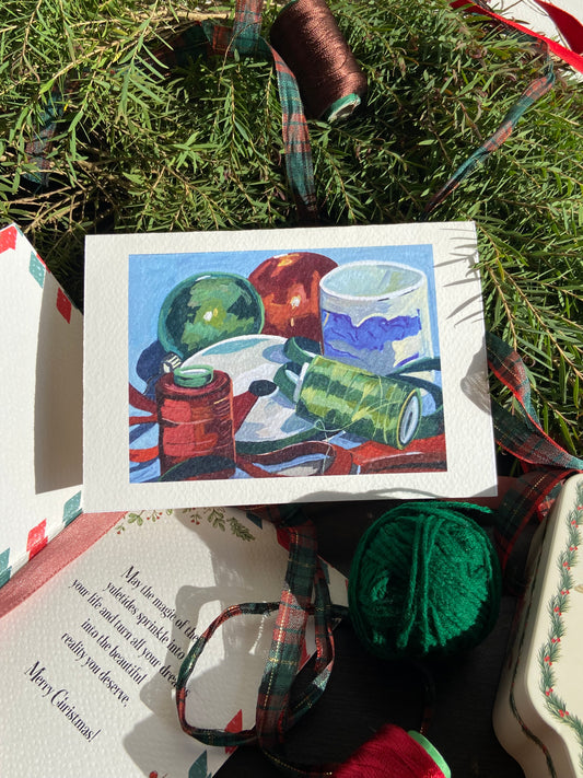 Christmas ornaments cards