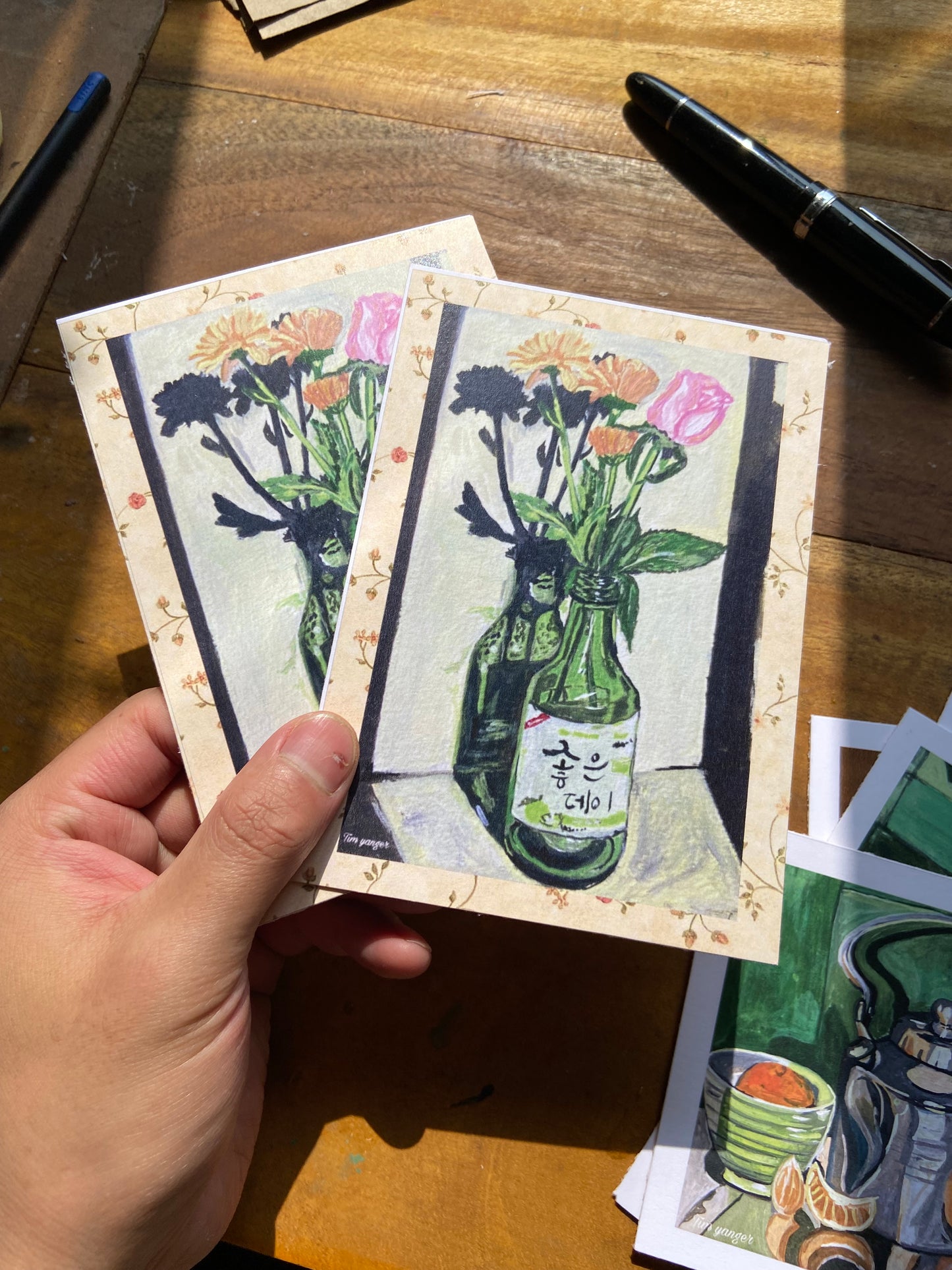 Soju vase postcards