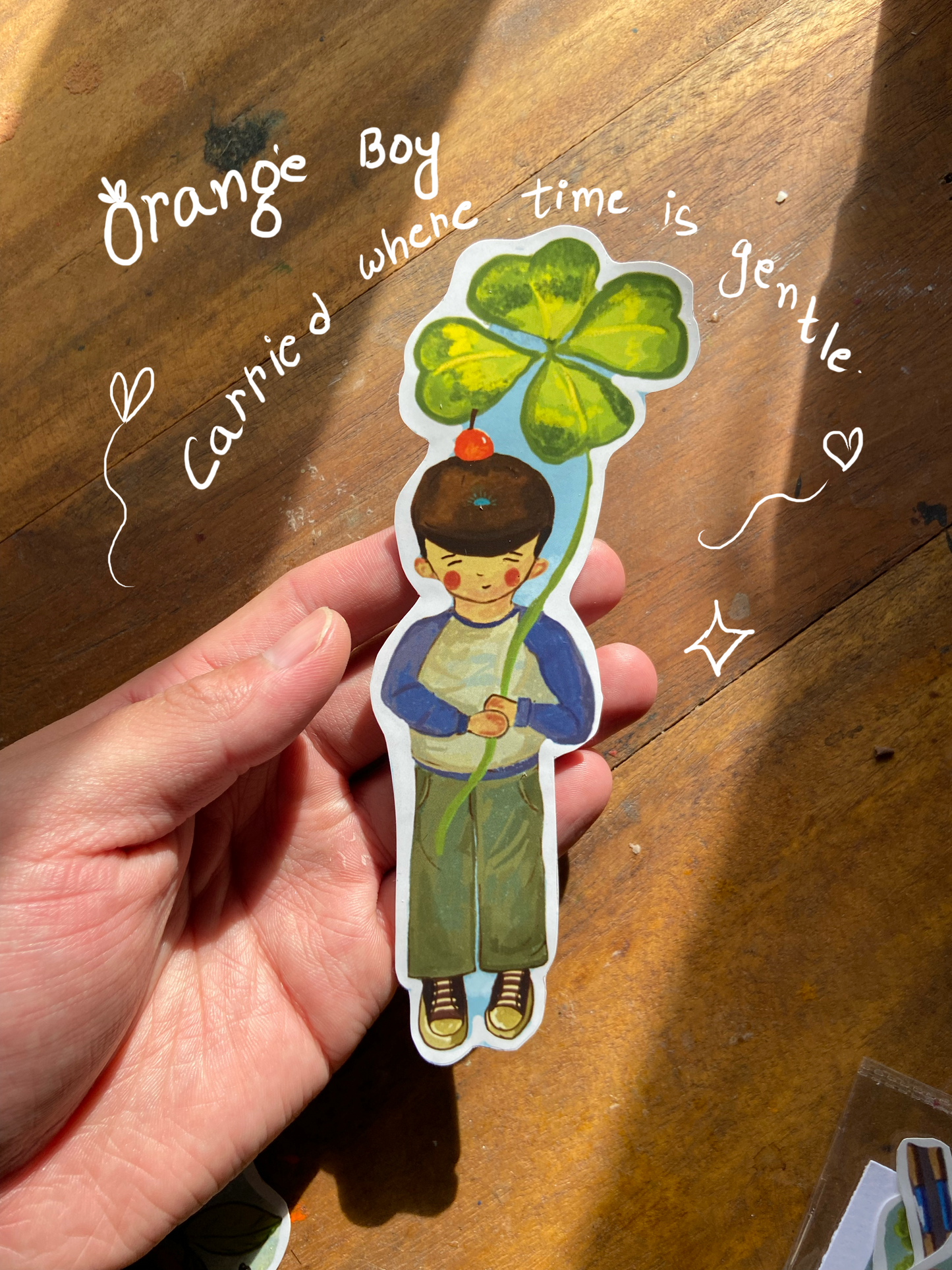 Orange boy sticker pack