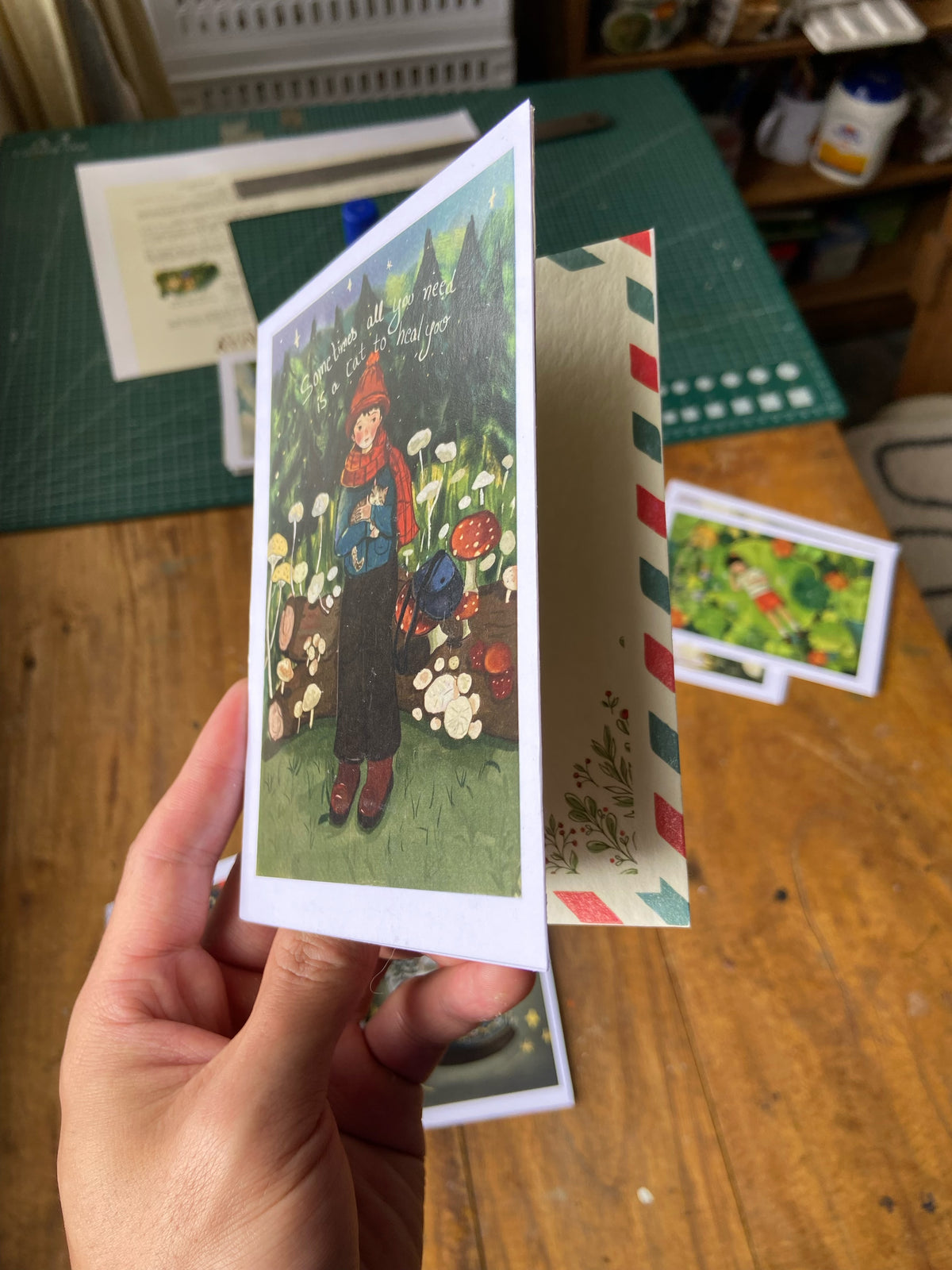 Cozy friend greeting card