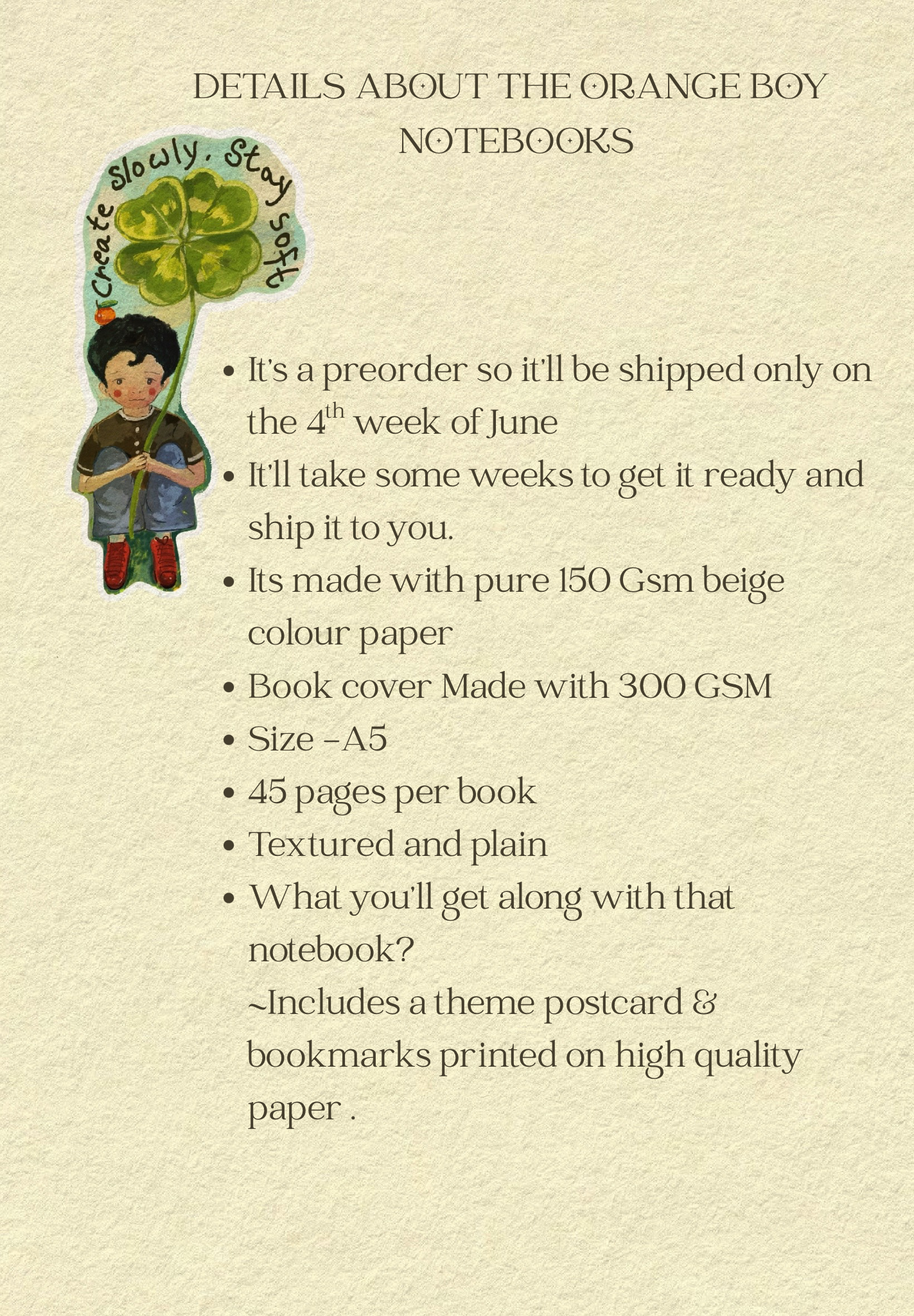 Keeper Orange boy Notebook pre order