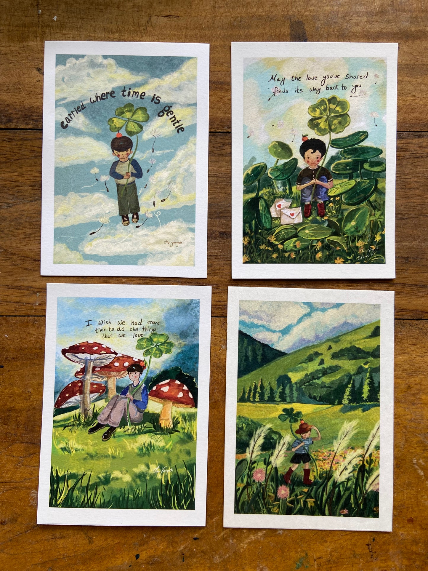 Orange boy Journey postcards