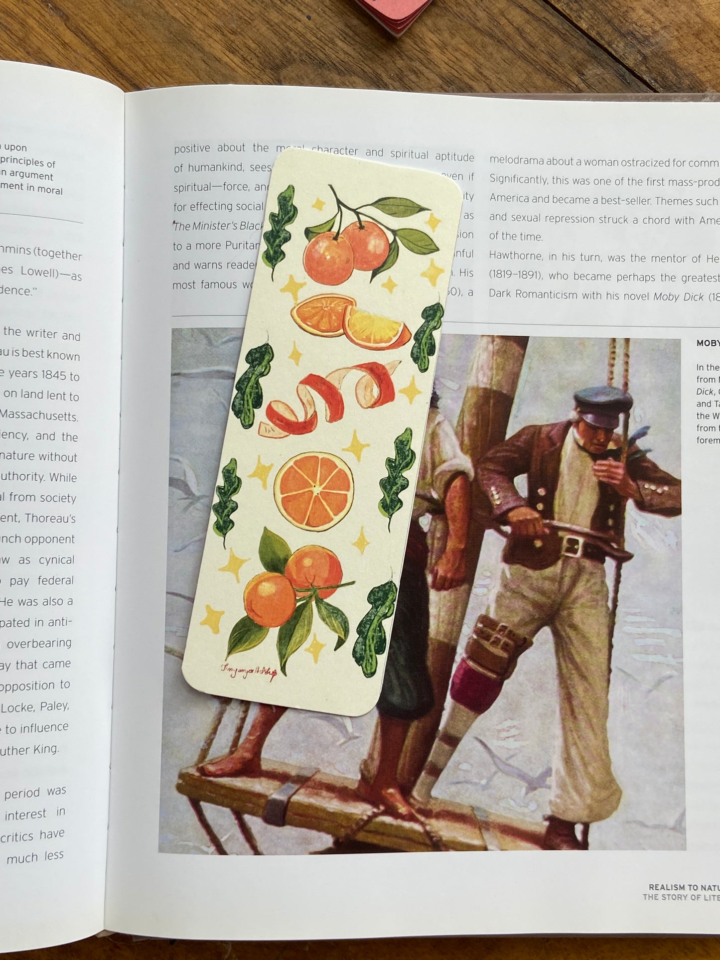 Tangerines bookmark