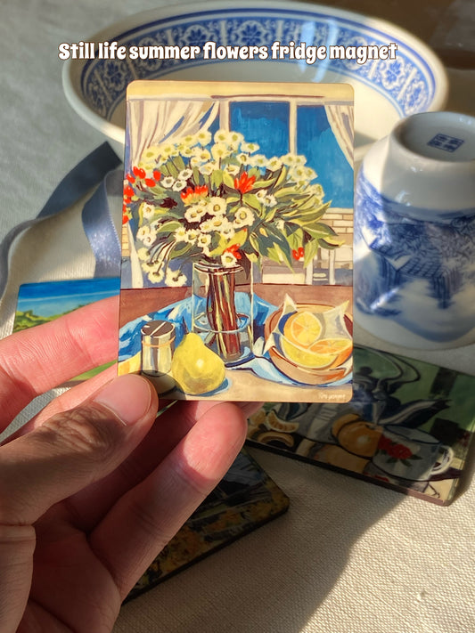 Summer flowers Fridge magnets