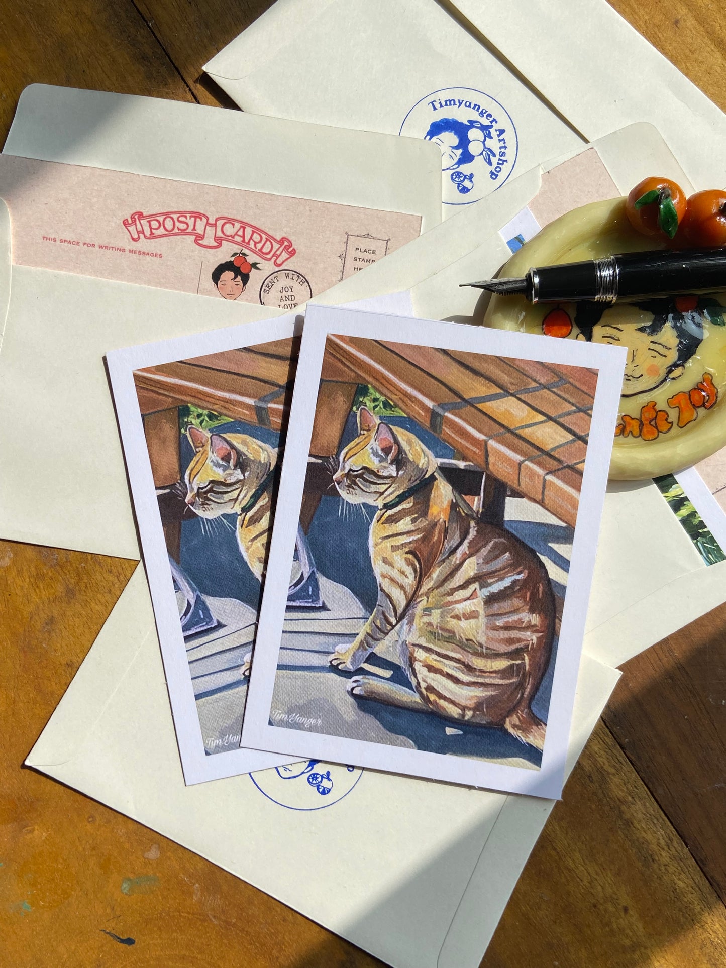 Theo the cat Postcards