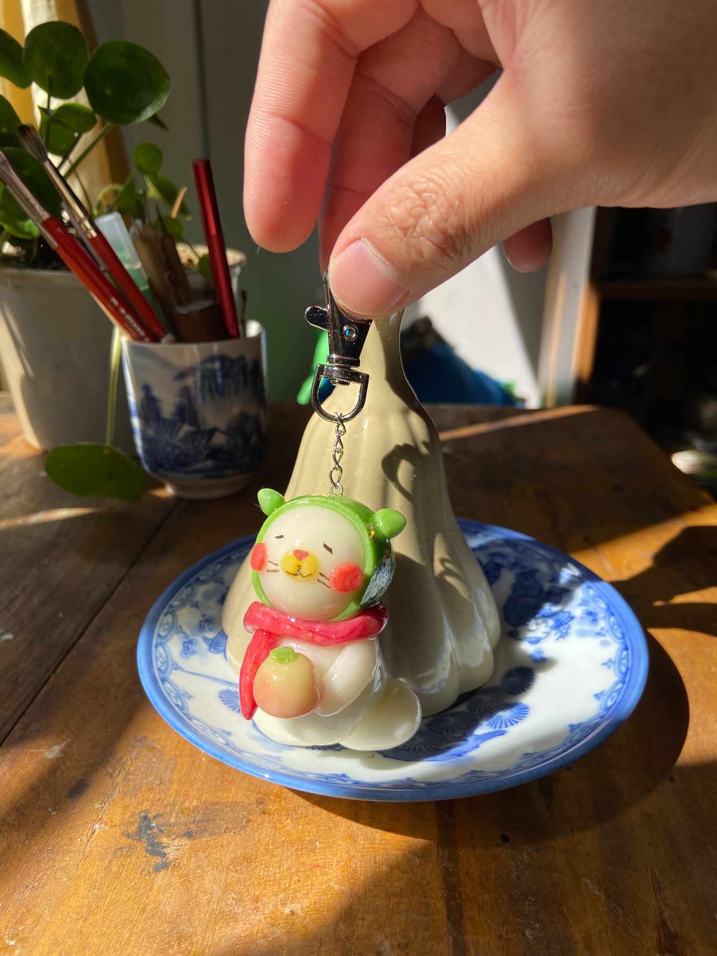 Mrs Orange Holiday keychain