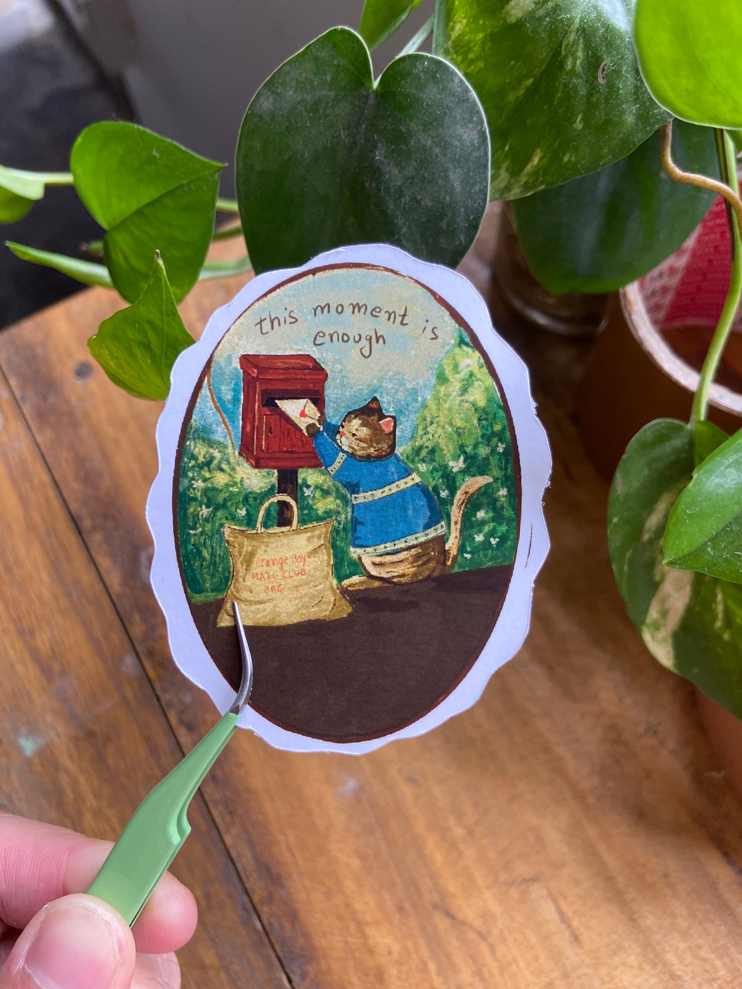 Lost cat stickers set