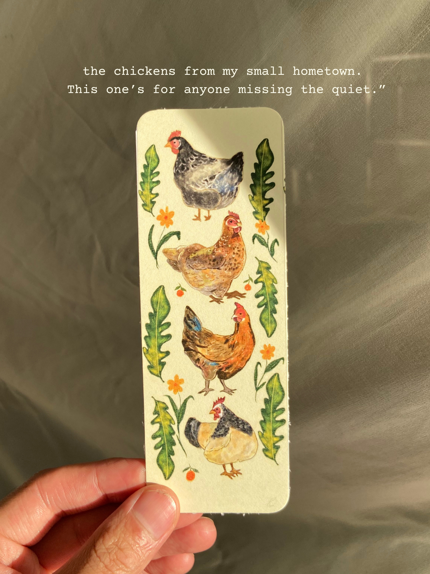 Timmy’s chickens bookmarks