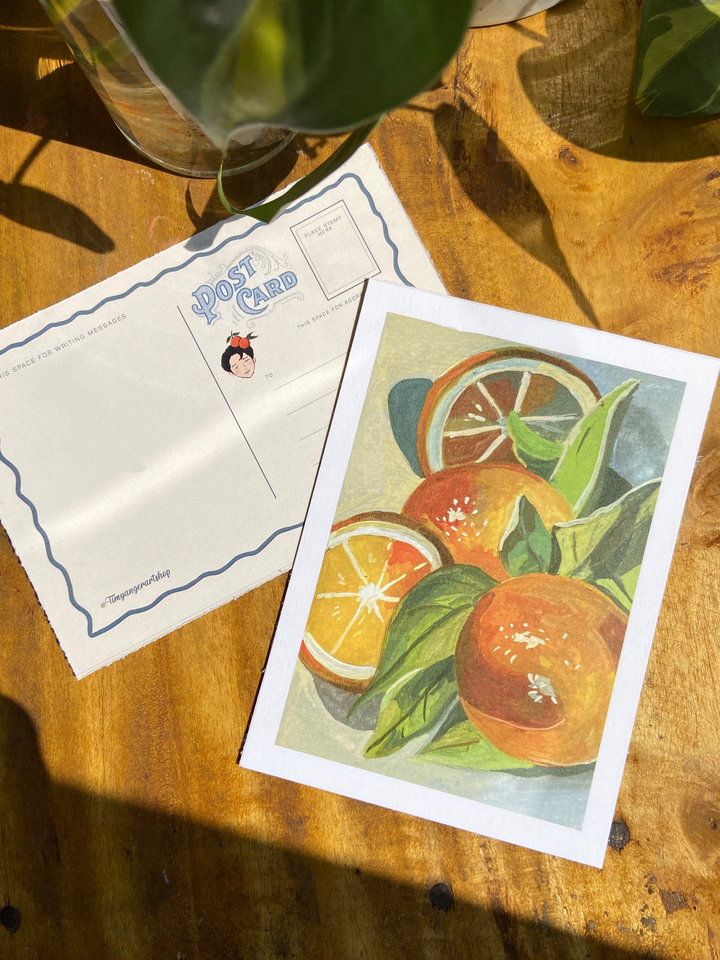 Tangerines postcards
